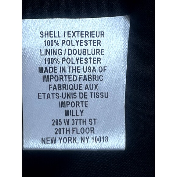 Milly Black Short Sleeve Sequined Dot Tee Scoop Back Blouse Size 2 Party Basics - Picture 10 of 12